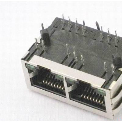 1000兆网络RJ45,带滤波器插座2口 水晶头插座