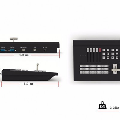 天影视通TY-1250HD 录播切换面板 录播设备VMIX系统录播控制键盘导播台直播机切换控制键盘