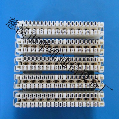 厂家直销10对可断卡接模块 科隆条  语音电话接线端子 VDF音频配线模块