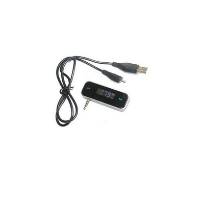 点烟器带车充 八角车载FM音频发射器/汽车FM发射器/调频转换安卓