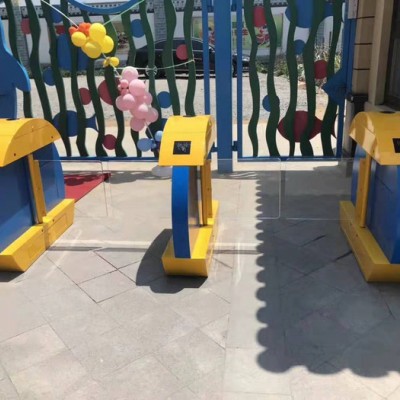 鸿运通道闸 立式三辊闸机生产厂家直销 潍坊人行通道闸机门禁 山东桥式三辊闸机