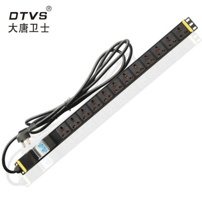 【大唐卫士 】DT81121 机柜PDU 电源插座  空开 12位多用孔 pdu电源插座 机柜专用 机柜插座