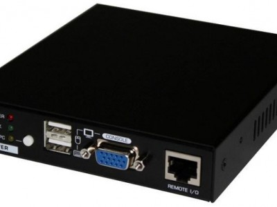 HASUS（海硕）数字式VGA CAT5 KVM延长切换器DX-EX300支持VGA 音频 麦克风和RS-232端口图1