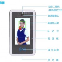 4.3寸智能人脸识别门禁、考勤、消防产品