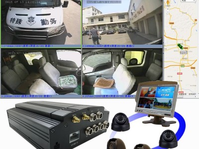4路运钞车警车4G/3G无线视频监控录像机图3