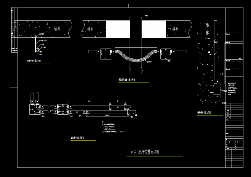 kbg线管安装大样图