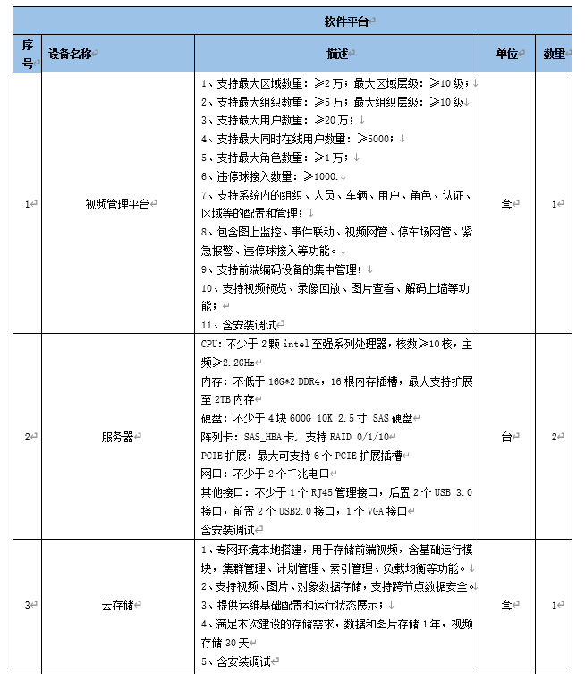 智慧停车及信息化平台建设项目