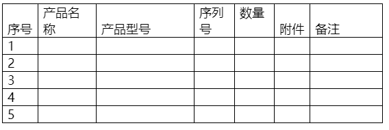 网络设备统计表