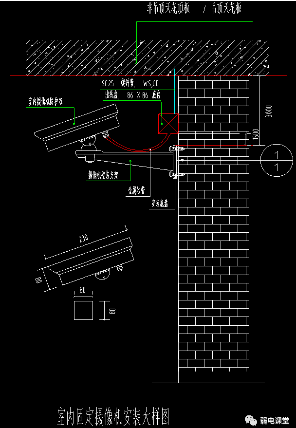 室内摄像机安装