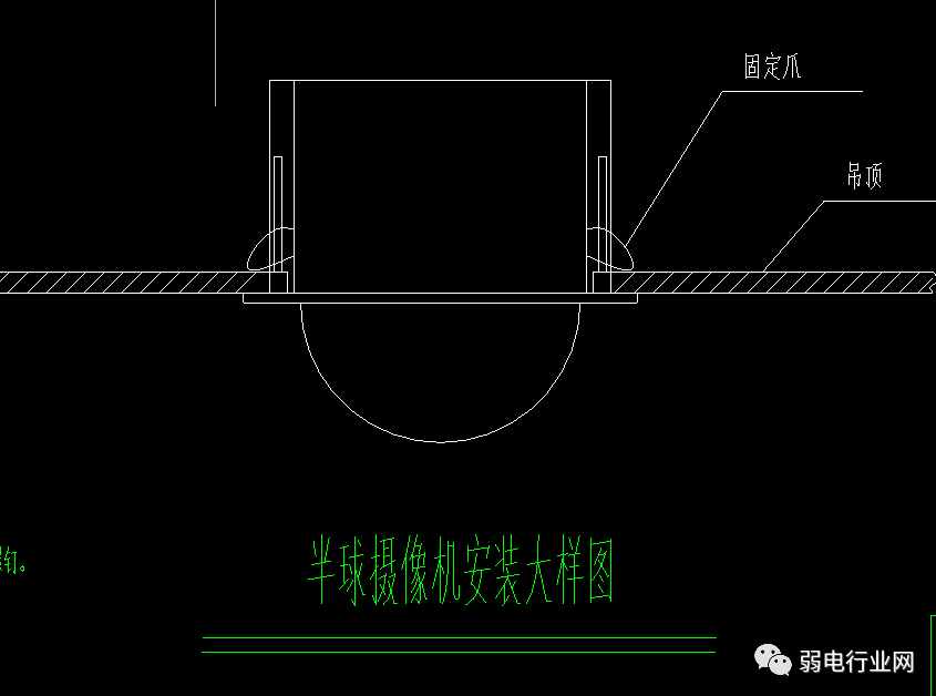 室内半球监控安装