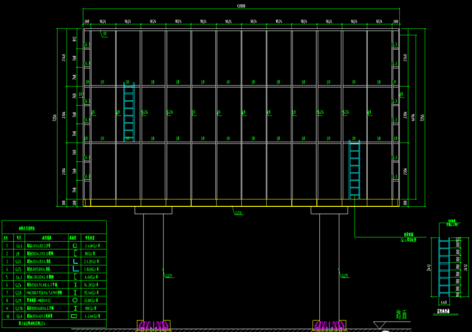 led钢结构安装示意图