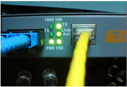 光纤收发器指示灯图解