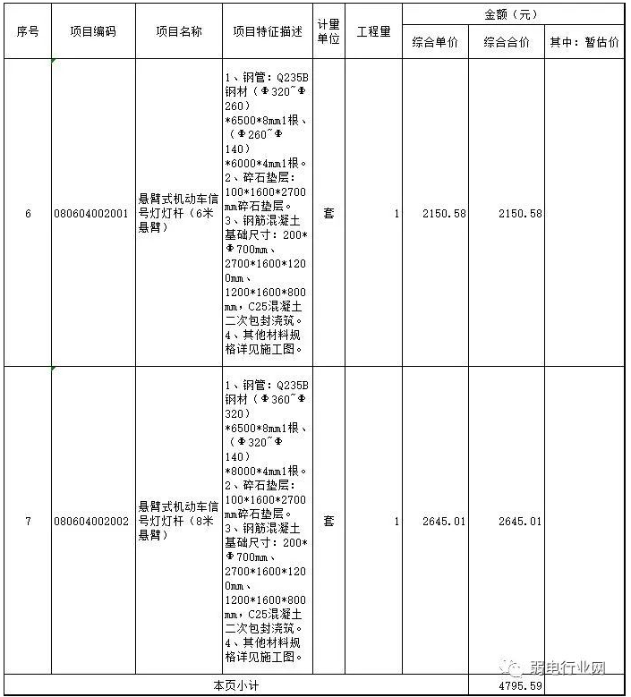 交通监控施工安装大样图与施工费，基础施工+报价彻底清楚